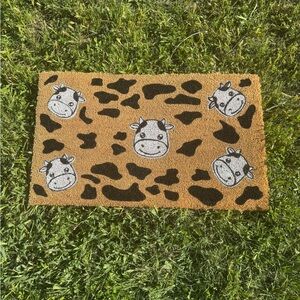 Cow Print Doormat